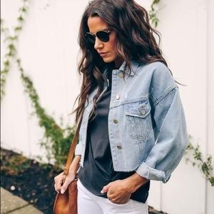 Never Worn VICI Cropped Denim Jacket